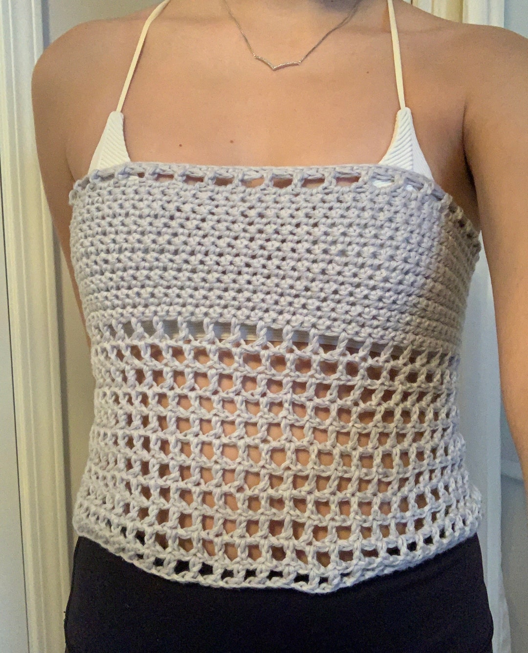 9"Crochet Tube Top Elastic Waistband Headband Hair Band Girls Tutu