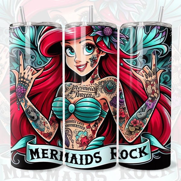 Ariel - Little Mermaid - Mermaids Rock - Alternative - Gothic - Digital Download - PNG - 300 DPI