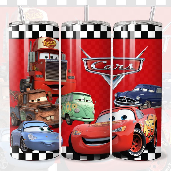 Cars 20oz Tumbler Wrap - Digital Download - PNG - 300 DPI