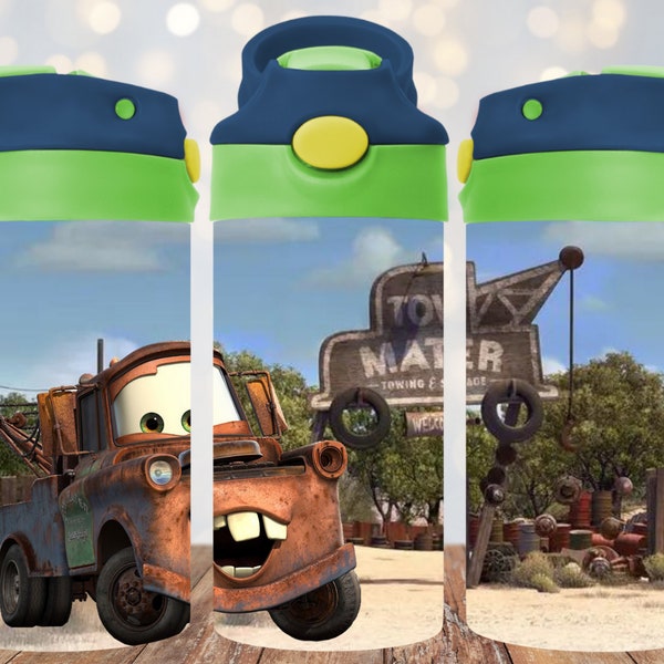 Cars - Tow Mater - Cars/Tow Mater 12oz Tumbler Wrap - Digital Download - PNG - 300 DPI