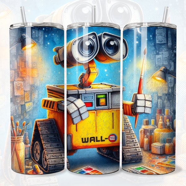 Wall-E 20oz Tumbler Wrap - Digital Download - PNG - 300 DPI
