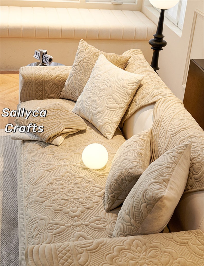 New Arrival Sofa Cover, Floral Couch Cover, Nonslip Sofa Cushion, Pad