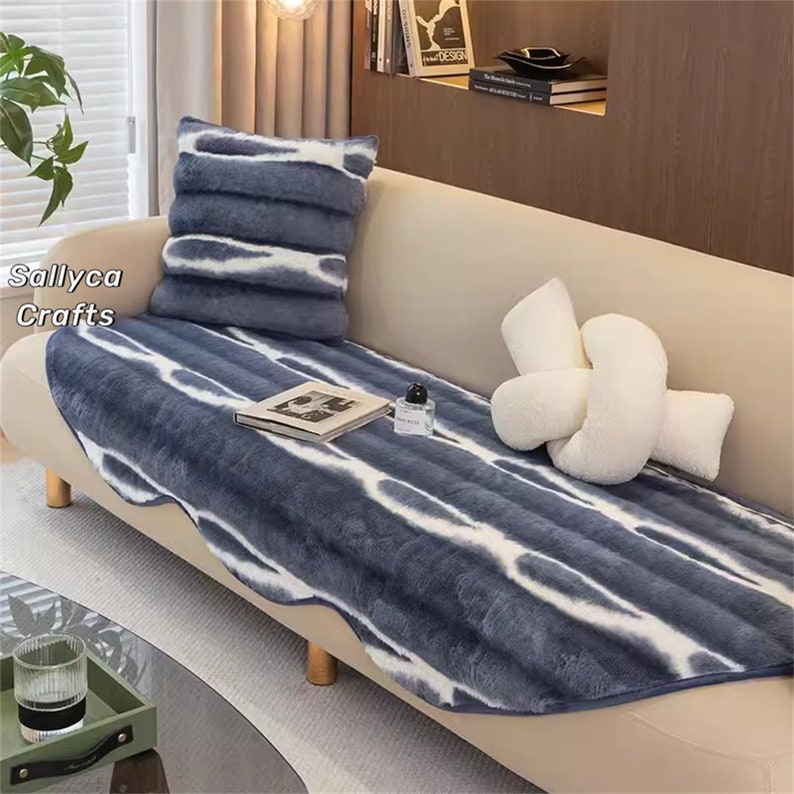 Irregular Shape Sofa Cover, Plush Couch Cover, Seat Cover, Custom Size