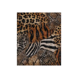 Animal Print Patchwork Crushed Velvet Blanket | Leopard Zebra Snake Pattern