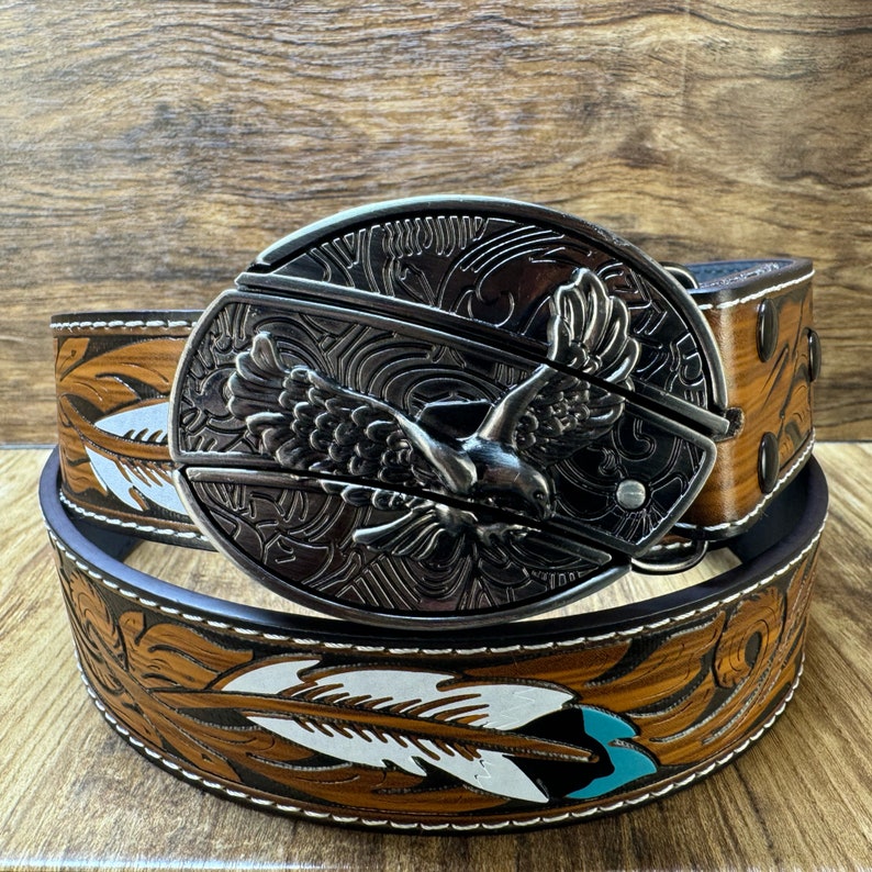 Eagle Knife Belt Buckle,self Defense Stainless Steel, Belt