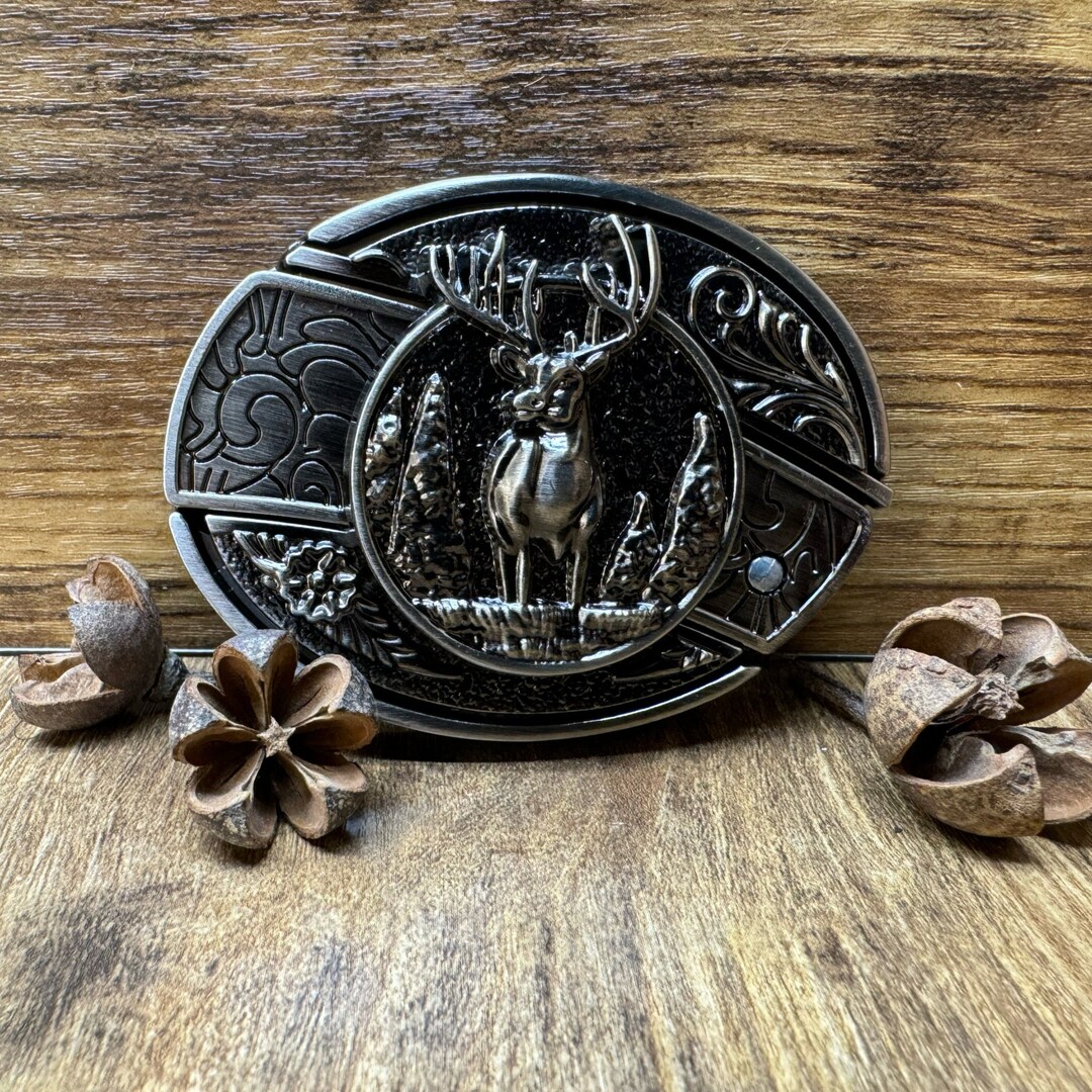 Elk Knife Belt Buckle,self Defense Stainless Steel, Belt