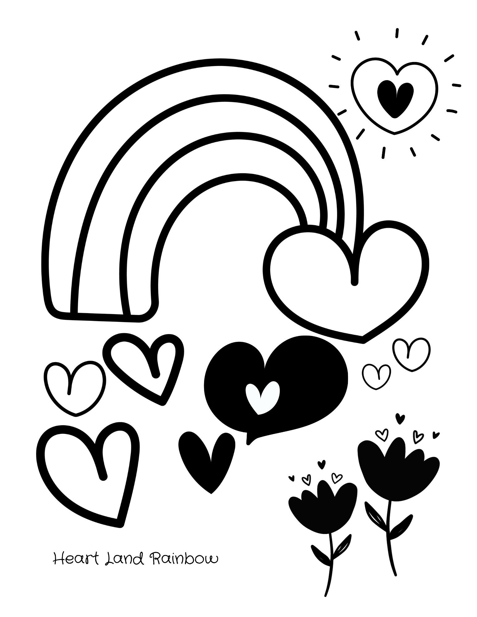 Raving Rainbows Coloring Book, Instant Download, Coloring Pages PDF