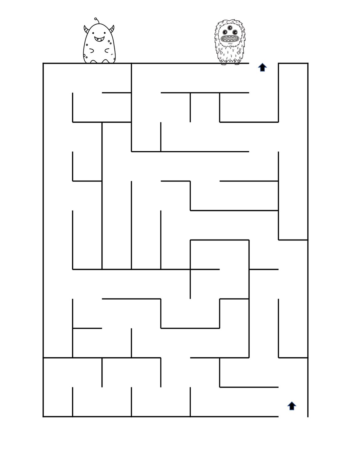 Monster Maze Book, Activity Book, Puzzles for Kids, Fun Games, Fine Motor Skills, PDF Download ...
