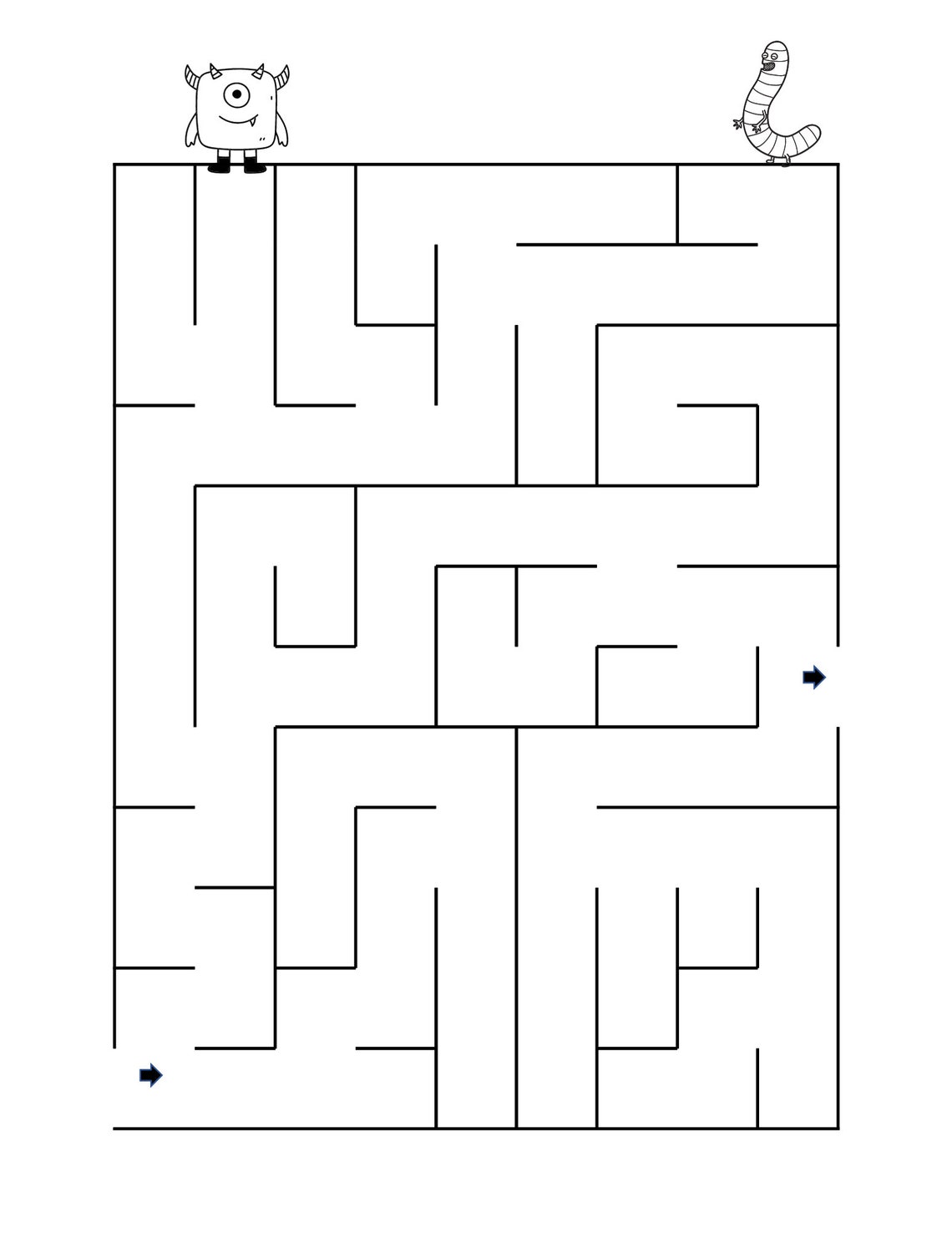 Monster Maze Book, Activity Book, Puzzles for Kids, Fun Games, Fine Motor Skills, PDF Download ...