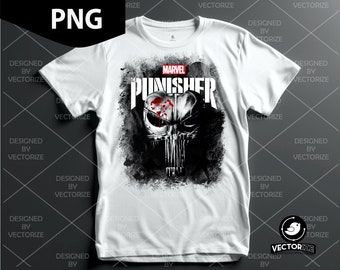 Punisher Png, Punisher Skull Png, Punisher Sublimation, Skull Sublimation, Printable, Skull Png, desenho feito à mão.