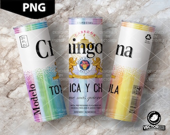 Projekt kubka Chingona, sublimacyjne opakowanie Chingona, Chingona PNG idealne do 20-uncjowych smukłych kubków