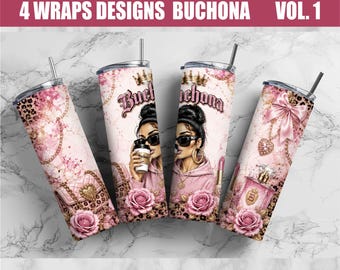 Design Buchona Tumblr, Mulher Latina Glamorosa, Rosa e Dourado, Sublimação Digital, Chingona, Presente para Mulheres Latinas, Download Instantâneo