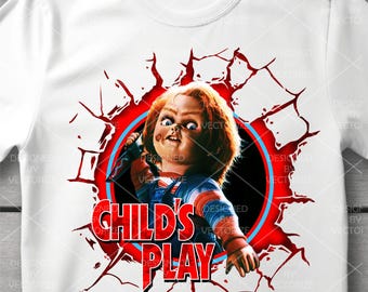 Chucky PNG, Chucky Terror for T-shirt Sublimation, chucky, Child's Play, Instant Download