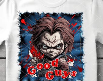 Chucky PNG, Chucky Terror para sublimação de camisetas, chucky, download imediato