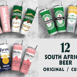 South African Cider Beer Tumbler Wrap Designs PNG Digital Download File ...