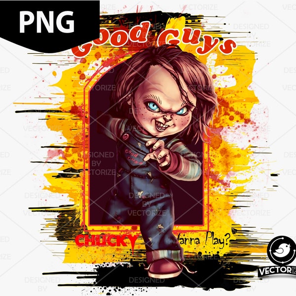 Chucky PNG, Chucky Terror Sublimation for Garments, Instant Download