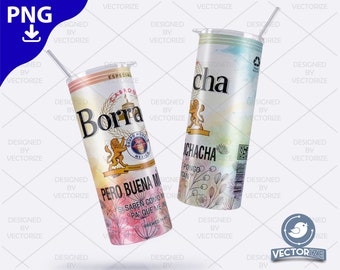 Drunken Tumbler Design, Drunken Wrap for Sublimation, PNG Drunken ideal for 20 oz slim tumblers.