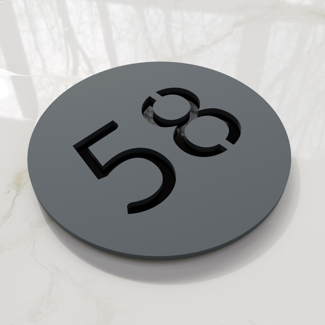 Round Number Plaque. Exam Room Numbers. Door Number Sign. Apartment ...
