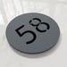 Round Number Plaque. Exam Room Numbers. Door Number Sign. Apartment ...
