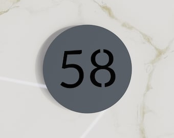 Round number plaque. Exam room numbers. Door number sign. Apartment number. Hotel room numbers.