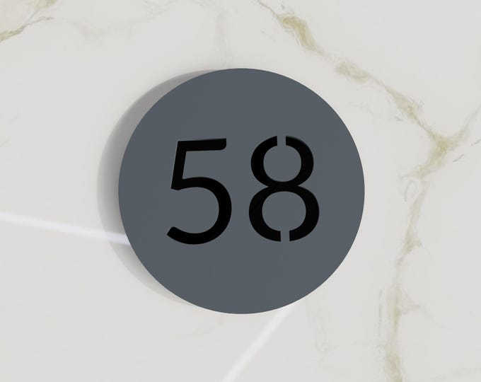 Modern Door Numbers. Apartment Number Sign. Hotel Room Numbers. Address ...