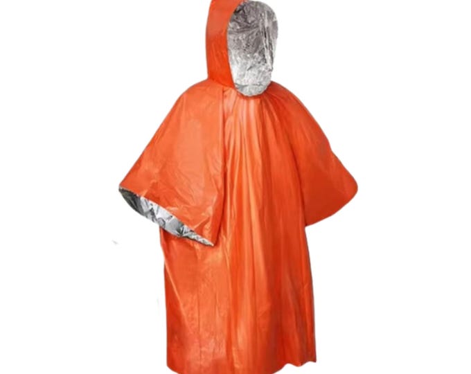 Mylar Emergency Thermal Poncho