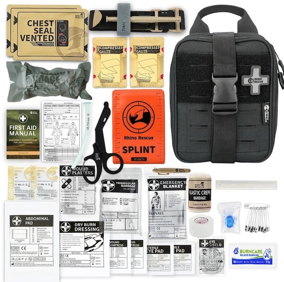 Rhino Rescue - IFAK Pouch Trauma Kit Tactical First Aid Kit MOLLE ,CE Approved