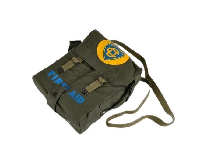 Army Shoulder Bag & Backpack Canadian Civil Defence First Aid