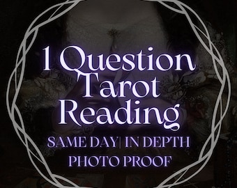 SAME DAY 1 Question Tarot In-Depth Reading (Love, Career, School, Reconciliation, General Situation)