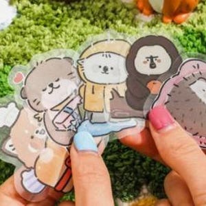 Panda Cute Capybara Stickers Funny Cartoon Koala Stickers Luggage Decals