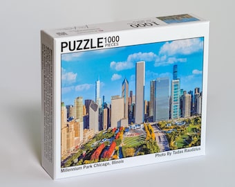 Chicago-puzzel 1000 stukjes, Millennium Park Chicago