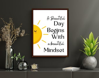 Motivational Wall Art Positive Affirmations Gift for Her/Him Personalized Affirmations Wall Art Motivational Gift Positive Wall Decor