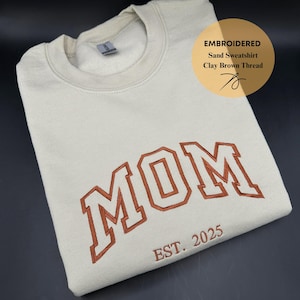 Custom Embroidered Sweatshirt, Embroidered Dad Crewneck, Personalized Gifts, Personalized Sweatshirt, Grandpa Shirt With Date, Dad Est Year