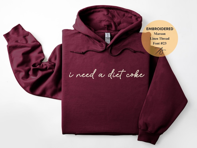 Bestickter benutzerdefinierter Hoodie, personalisierter Hoodie, Geschenk für sie, Hoodie mit individuellem Text, Hoodie mit individuellem Logo, Paare Hoodies, Muttertagsgeschenk Bild 2
