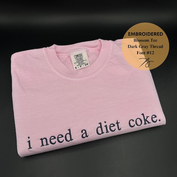Custom Embroidered Tshirt, Custom Text Tee, Custom Embroidered Comfort Colors Tee, Custom Embroidery, Halloween Shirt