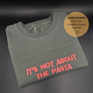 Custom Embroidered Tshirt, Custom Text Tee, Custom Embroidered Comfort Colors Tee, Custom Embroidery, Halloween Shirt image 5