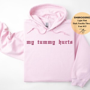 Bestickter benutzerdefinierter Hoodie, personalisierter Hoodie, Geschenk für sie, Hoodie mit individuellem Text, Hoodie mit individuellem Logo, Paare Hoodies, Muttertagsgeschenk Bild 4