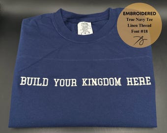 Custom Embroidered Comfort Colors T shirt, Custom Tee, Personalized  Embroidered T Shirt, Custom Embroidered T shirt, Mothers Day Gift