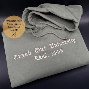 Embroidered Custom Hoodie | Personalized Hoodie | Personalized Gift for Her | Custom Text Hoodie | Gift for Mom | Mothers Day Gift