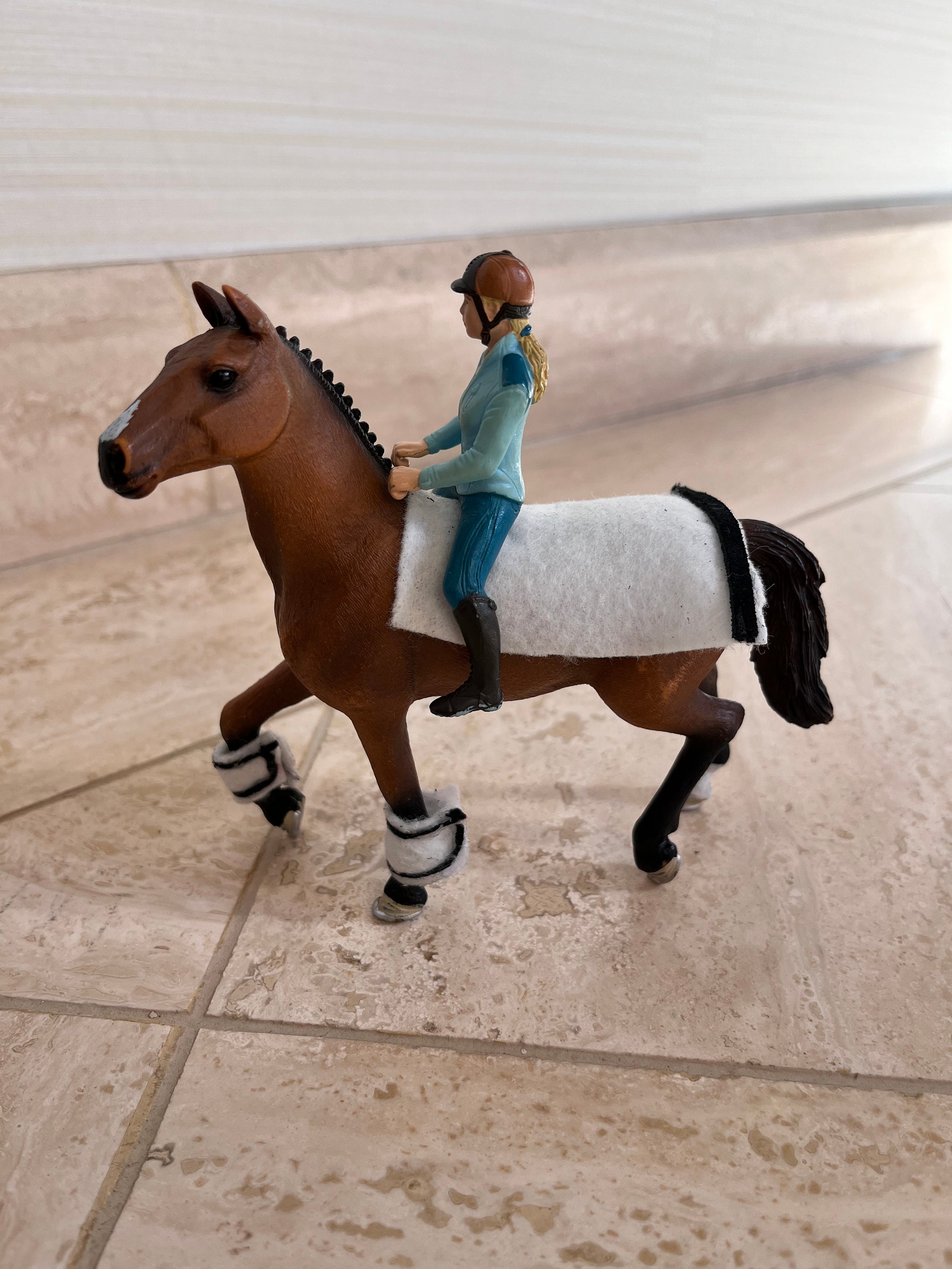 Black and White Schleich Horse Jumping Tack Set Etsy