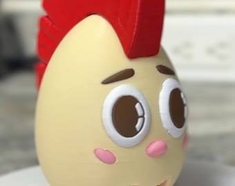 Mohawk Egg 3d Printed Figure