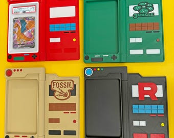 Custom Pokémon Card Holder, Graded Slab Display, Original, Fossil, Team Rocket