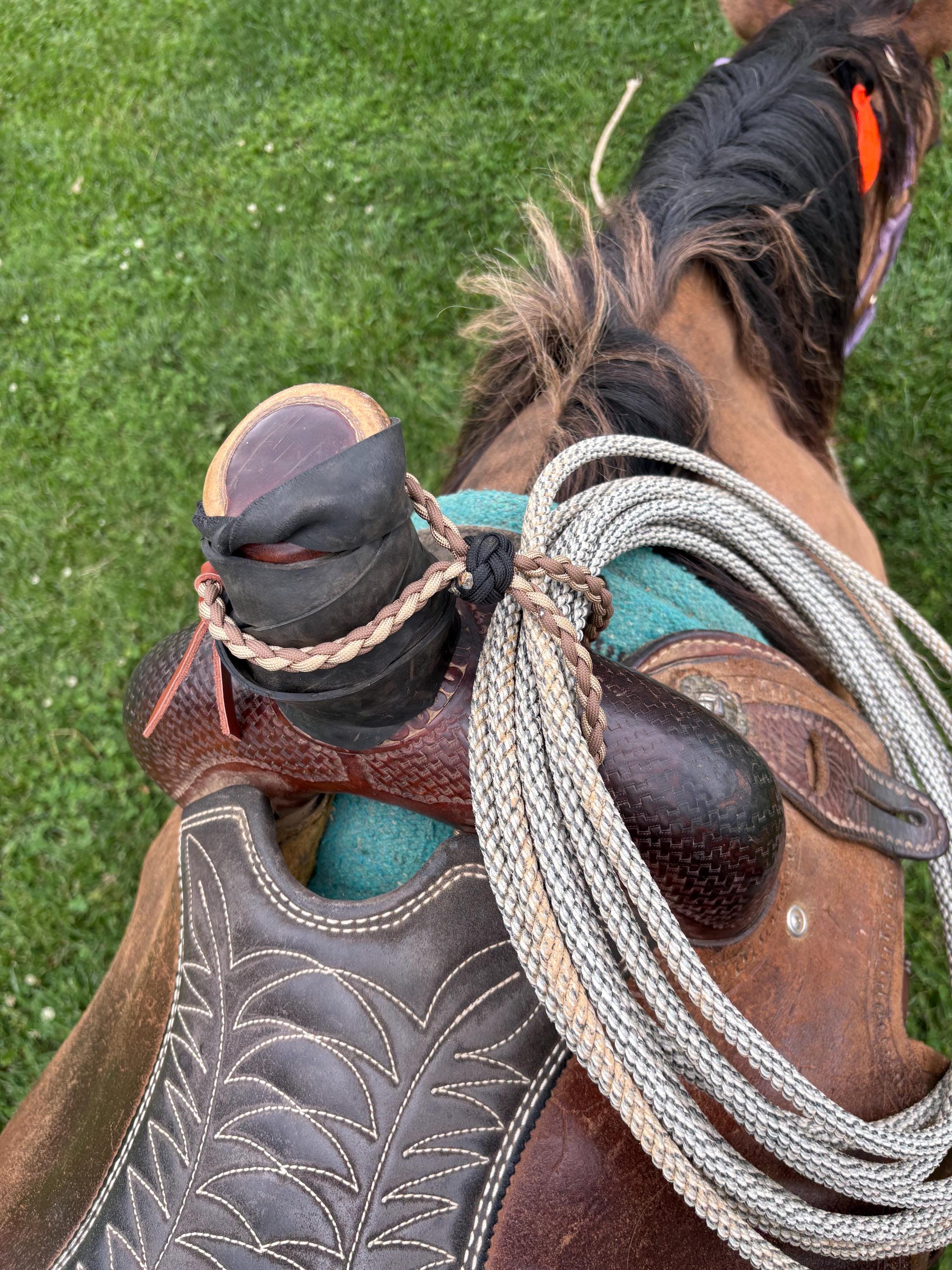Licol Cowboy Nylon Pour Cheval - Rose, Sarcelle Et Gris - Avec Longe - NEUF
