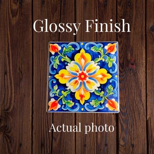 Mexican Talavera Inspired Set of 12 Tiles for Crafts, Magnets, and DIY Projects | Spanish Tiles | Mosaic Craft Supplies | Magnet Making image 7