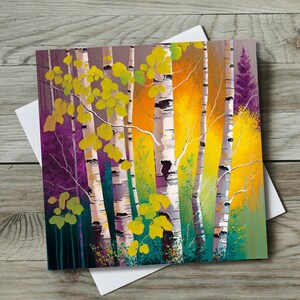 Birch Tree Ceramic Art Tile | Fall Autumn Decor | Trivet Spoon Rest ...