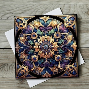 Art Nouveau Ceramic Art Tile | Vintage Inspired Art | Unique Home Decor | Wall Art Decor | Trivet Option | Decorative Tiles image 5