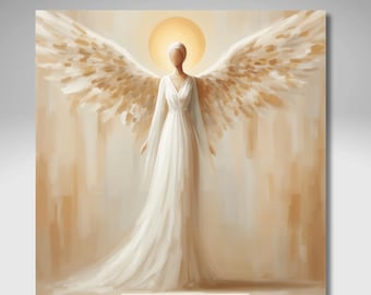 Guardian Angel Ceramic Art Tile - Caregiver Thank You Gift - Sympathy and Grief Keepsake - Christian Home Decor - Religious Art
