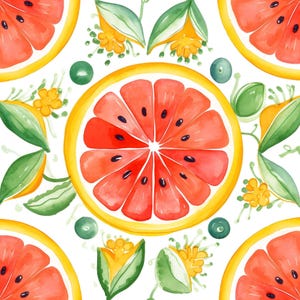 Grapefruit Ceramic Tile | Fruit Talavera Style Kitchen Decor | Backsplash Tile | Trivet Option | Citrus Fruit Art | Summer Kitchen Decor immagine 3