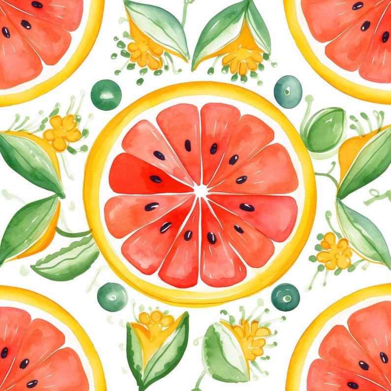 Grapefruit Ceramic Tile | Fruit Talavera Style Kitchen Decor | Backsplash Tile | Trivet Option | Citrus Fruit Art | Summer Kitchen Decor immagine 3