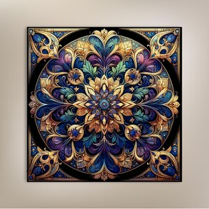 Art Nouveau Ceramic Art Tile | Vintage Inspired Art | Unique Home Decor | Wall Art Decor | Trivet Option | Decorative Tiles image 2